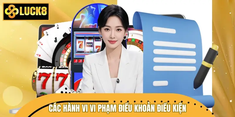 Các hành vi vi phạm điều khoản điều kiện cần tránh xa